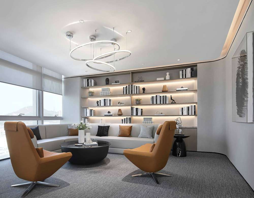 鄭州科技企業(yè)展廳裝修設(shè)計案例效果圖