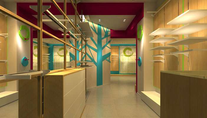 鄭州兒童服裝形象專賣店裝修設(shè)計案例