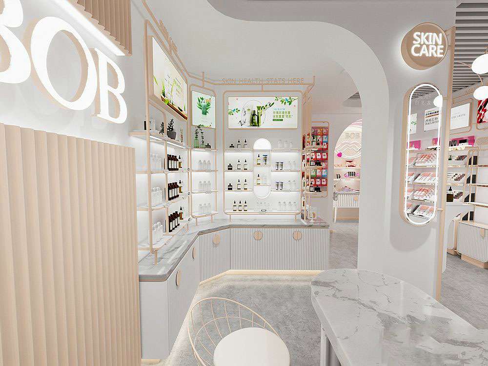 鄭州化妝品專營(yíng)店裝修效果圖