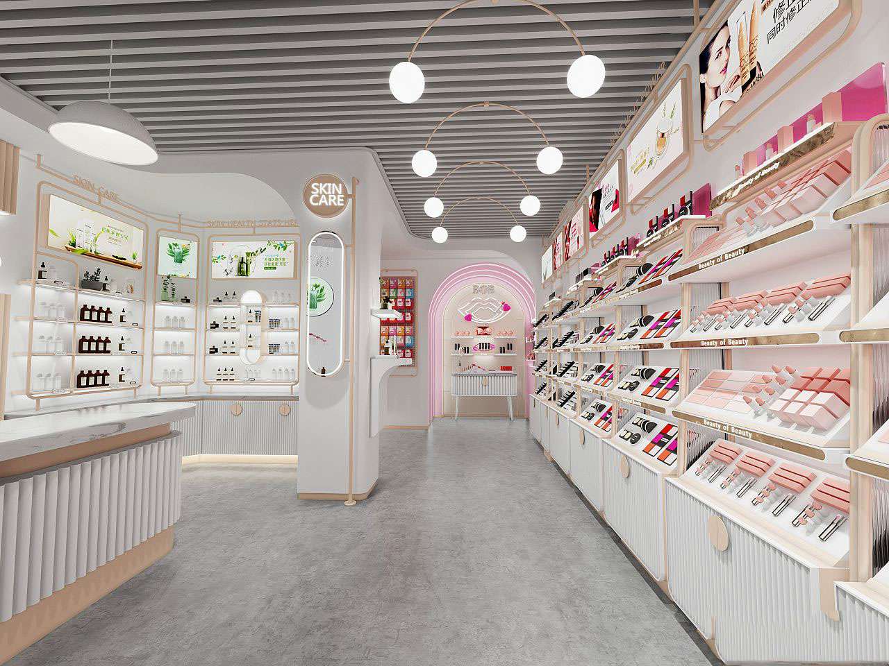 鄭州化妝品專營(yíng)店裝修效果圖