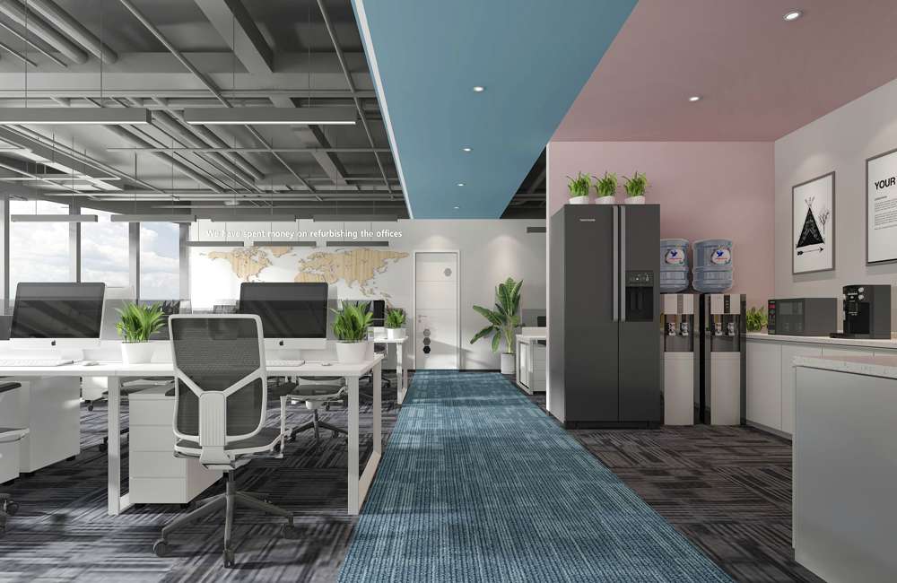 鄭州軟件開發(fā)公司辦公室裝修設(shè)計效果圖