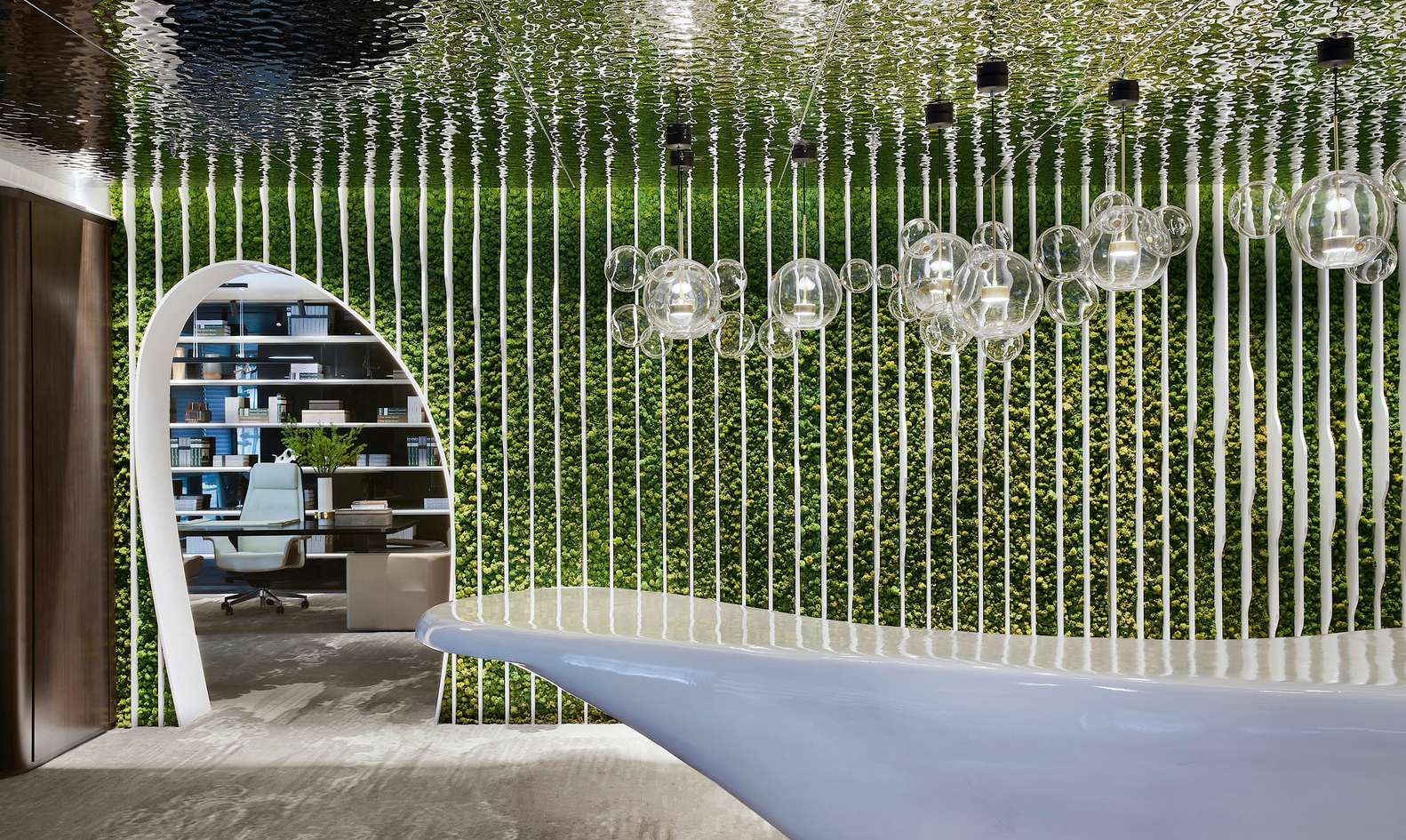 鄭東新區(qū)金融公司辦公室裝修設計案例