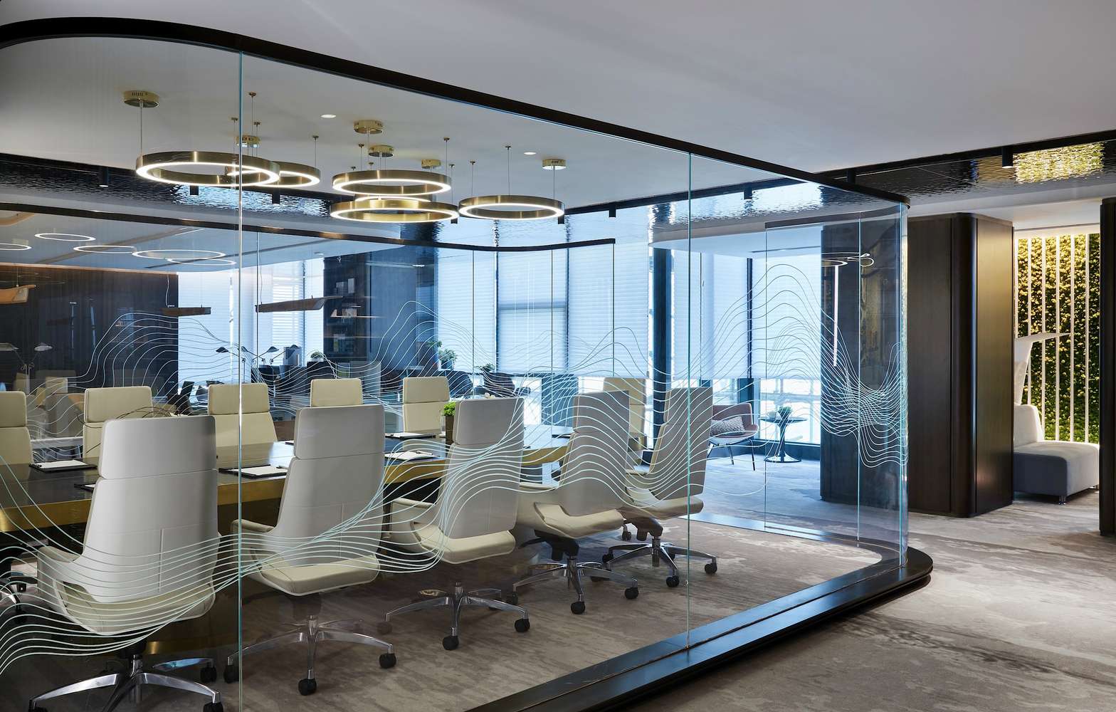 鄭東新區(qū)金融公司辦公室裝修設計案例