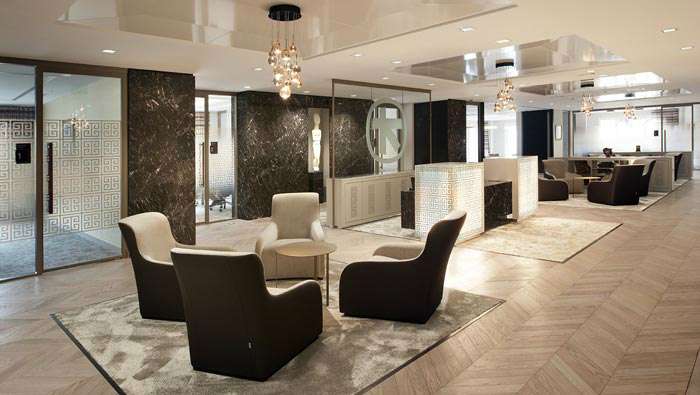 中式事務所辦公室裝修設(shè)計效果圖