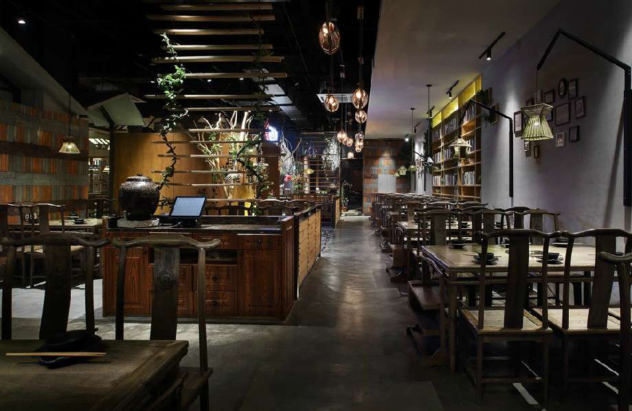 800平米黑馬火鍋店裝修設(shè)計效果圖