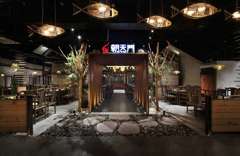 800平米黑馬火鍋店裝修設(shè)計效果圖