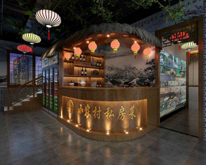農(nóng)家私房菜館裝修設(shè)計效果圖