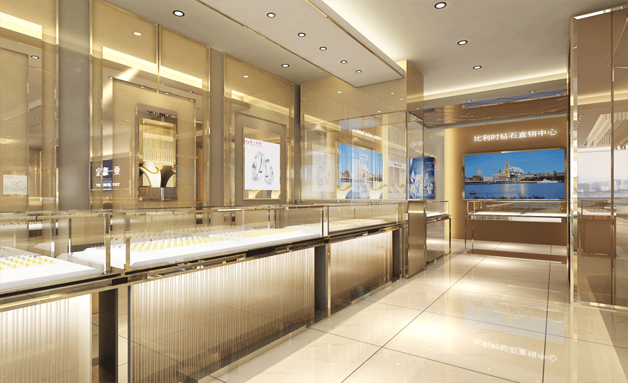 鄭州珠寶店裝修設(shè)計(jì)費(fèi)用，不同檔次珠寶店裝修費(fèi)用