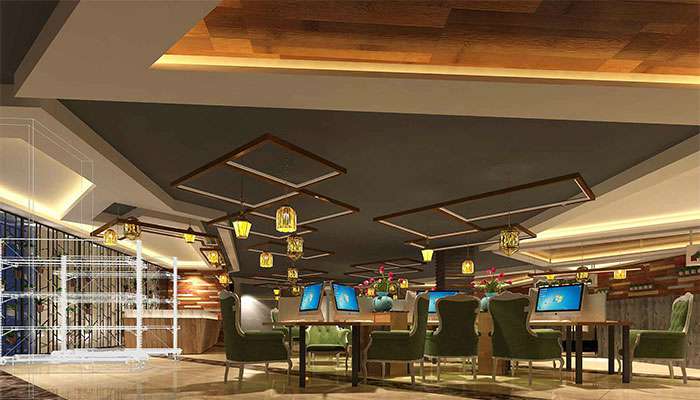 休閑風格網(wǎng)咖裝修設計圖冊