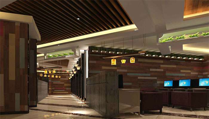 休閑風格網(wǎng)咖裝修設計圖冊