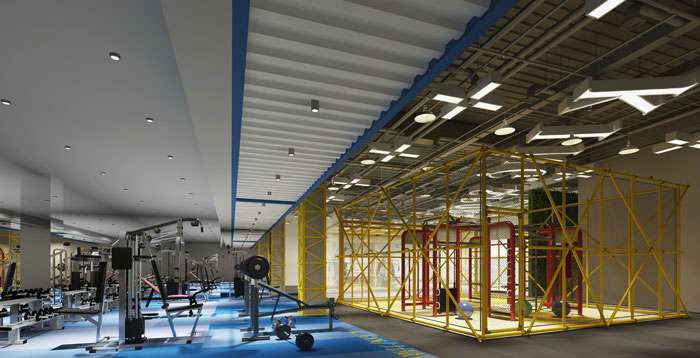 健身俱樂(lè)部裝修設(shè)計(jì)效果圖