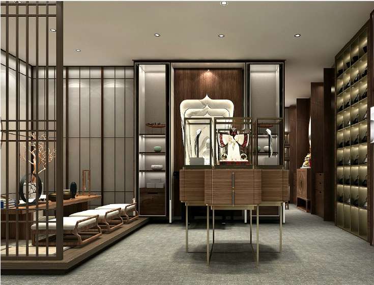 鄭州文玩店面裝修設(shè)計效果圖