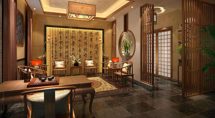 茶藝館裝修設(shè)計(jì)效果圖