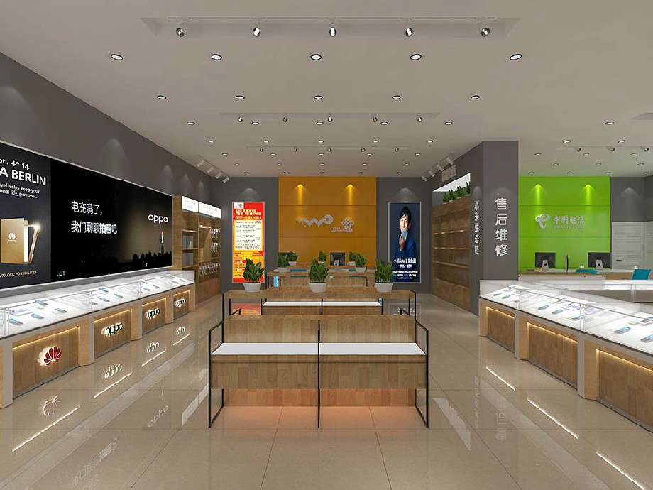 手機營業(yè)廳裝飾設計效果圖