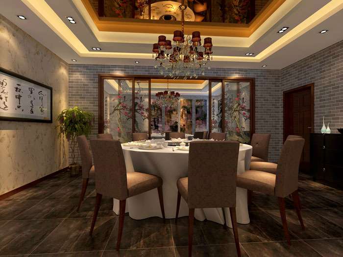 中式火鍋店裝修設(shè)計效果圖