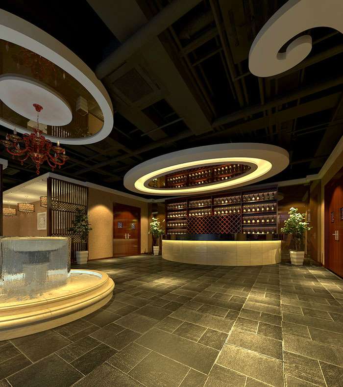 500平開封市火鍋店裝修設(shè)計(jì)效果圖