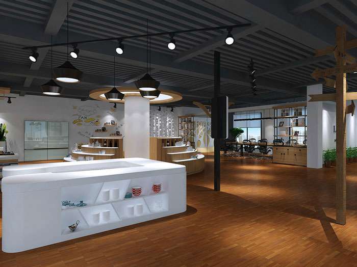 甜點(diǎn)展廳裝修設(shè)計效果圖