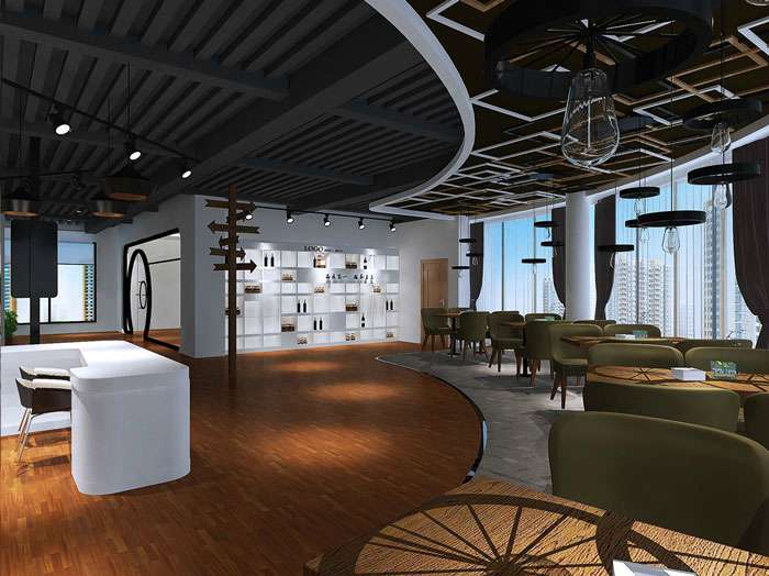 甜點(diǎn)展廳裝修設(shè)計效果圖