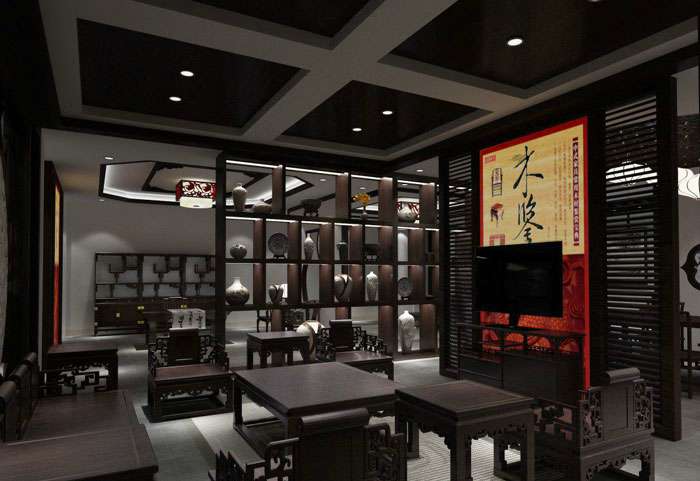 木業(yè)家居展廳裝修設計效果圖