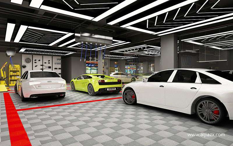 洗車(chē)店洗車(chē)區(qū)裝修效果圖