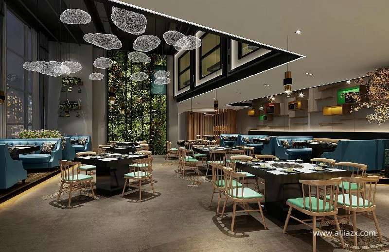 100平米火鍋店設(shè)計(jì)，小型主題火鍋店室內(nèi)設(shè)計(jì)