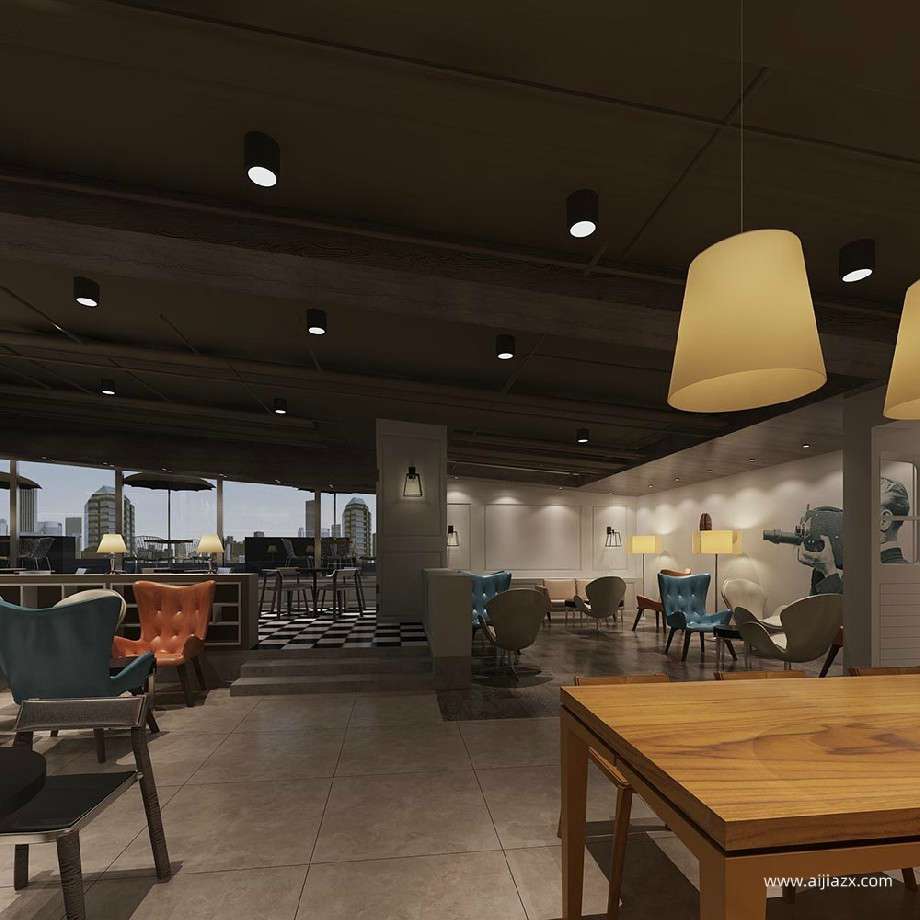 鄭州咖啡店裝修方案，文藝小清新咖啡店設(shè)計