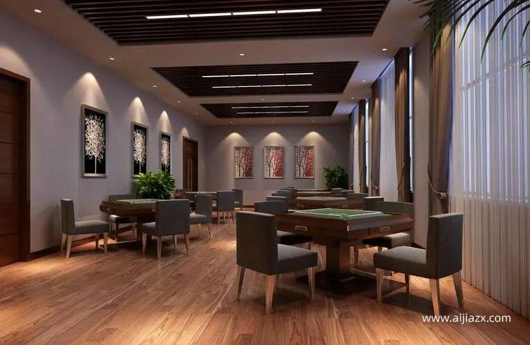 鄭州棋牌室裝修方案，棋牌室會所裝修設計說明