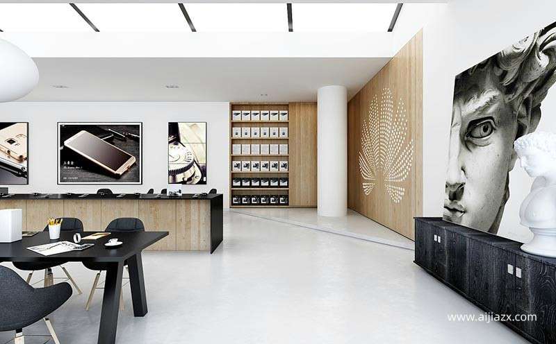 鄭州華為手機(jī)專賣店裝修設(shè)計(jì)說(shuō)明