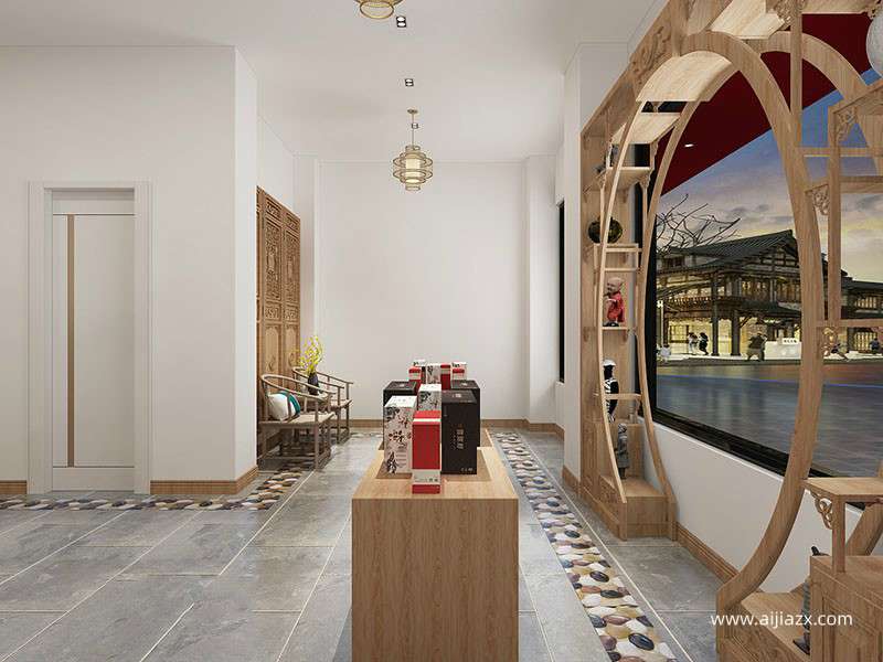 中式茶葉店設計方案圖