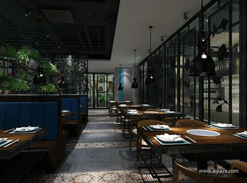 200平米火鍋店裝修設(shè)計，小型火鍋店廚房布局設(shè)計