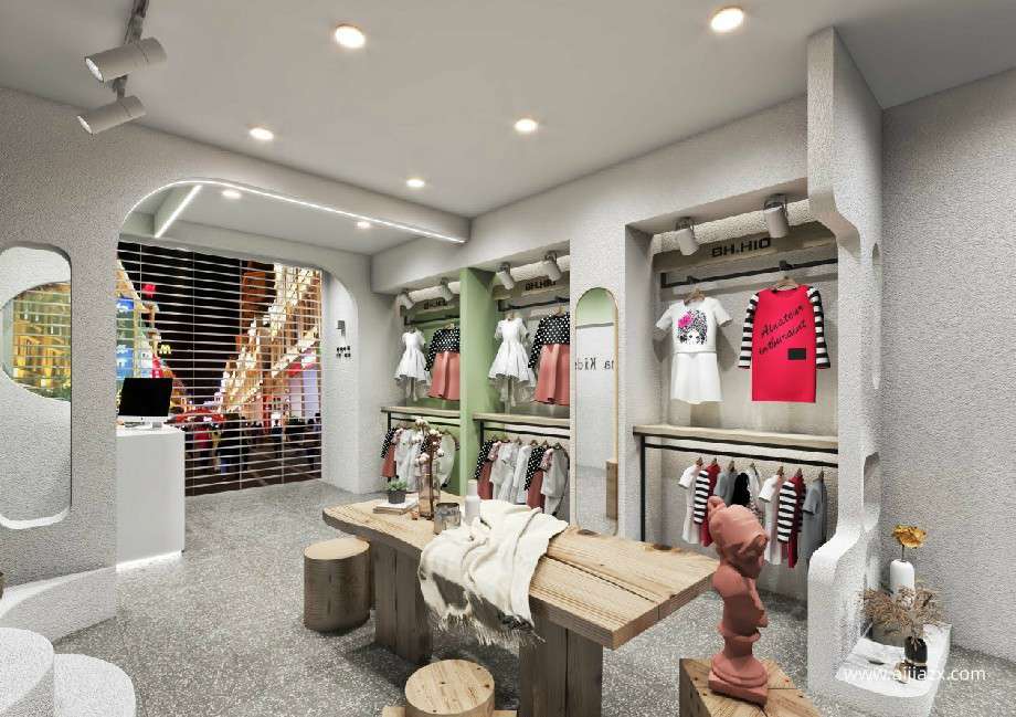 鄭州商場(chǎng)童裝專賣(mài)店裝修設(shè)計(jì)效果圖