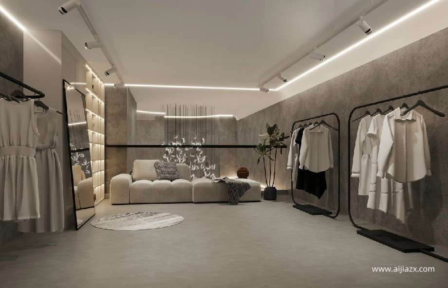 鄭州商場女裝專賣店設(shè)計(jì)效果圖