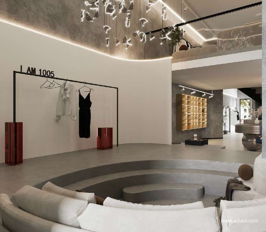 鄭州商場女裝專賣店設(shè)計(jì)效果圖