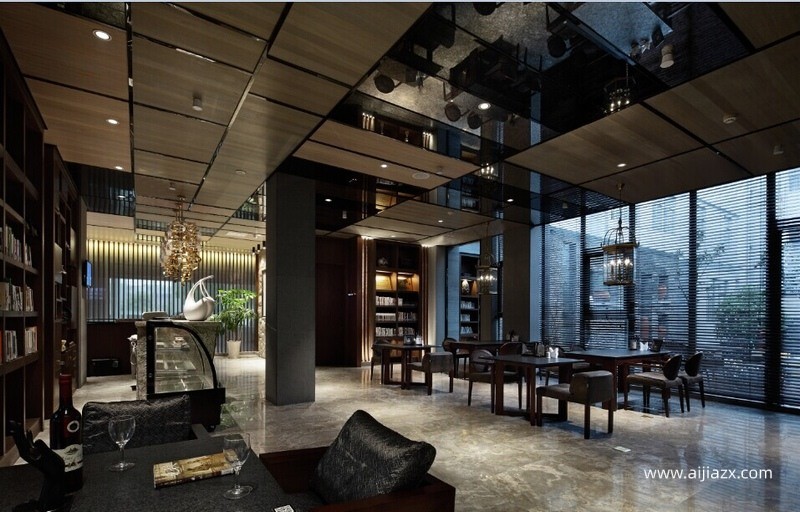 170平米高級咖啡廳裝修設(shè)計(jì)