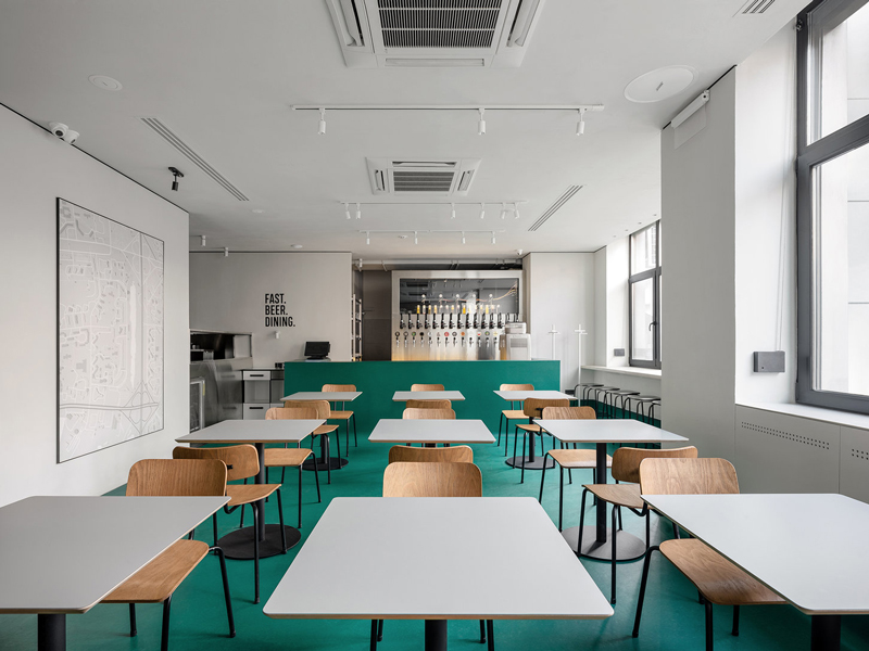 180平米快餐店設(shè)計效果圖