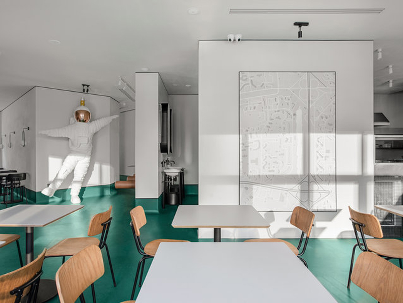 180平米快餐店設(shè)計效果圖