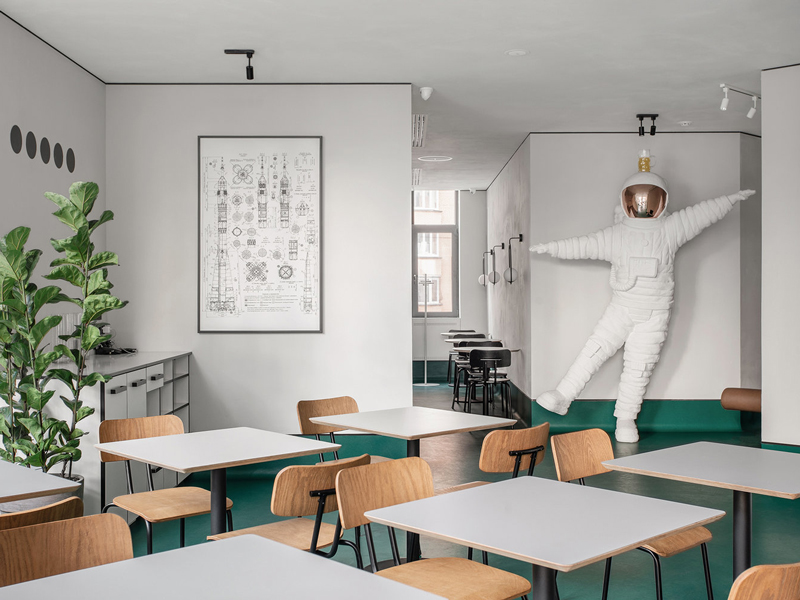 180平米快餐店設(shè)計效果圖