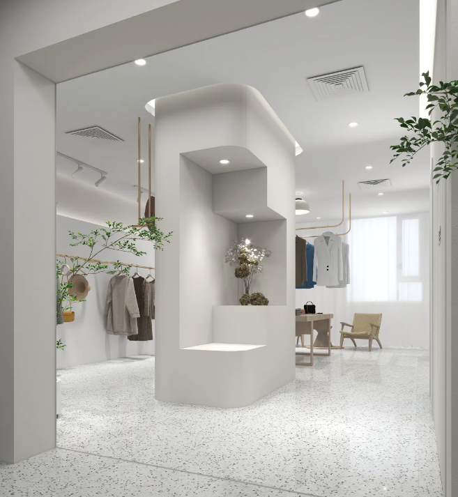 115㎡現(xiàn)代簡約服裝店設(shè)計(jì)裝修