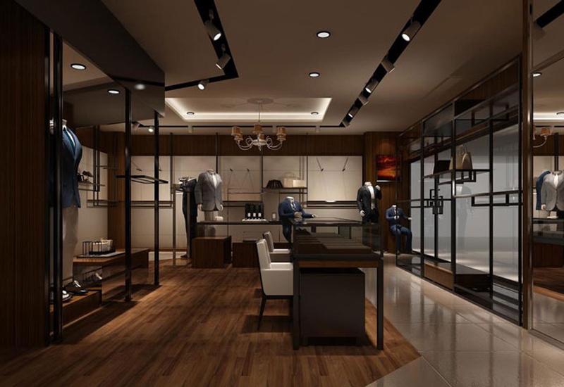 鄭州男西裝專(zhuān)賣(mài)店裝修設(shè)計(jì)效果圖