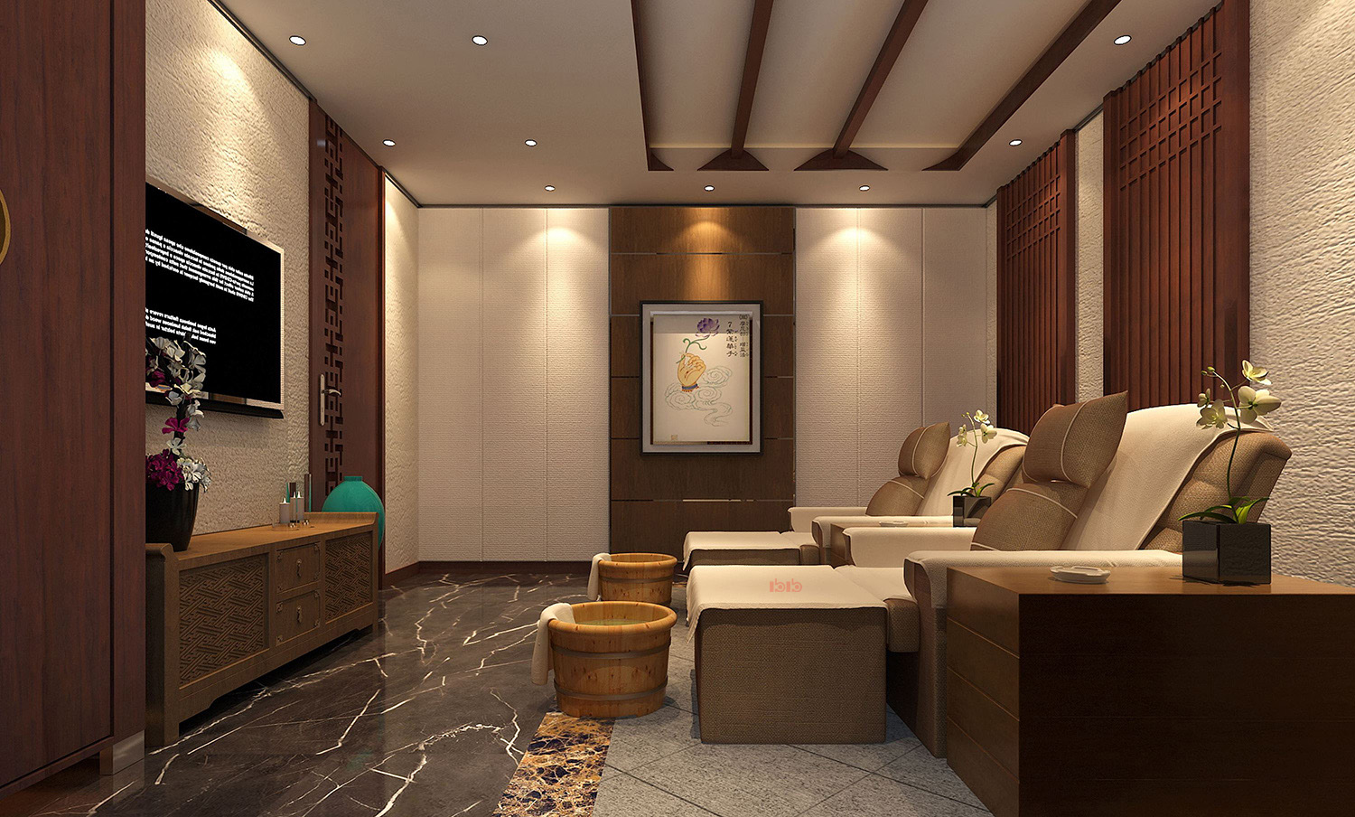 鄭州足浴會所裝修設(shè)計效果圖