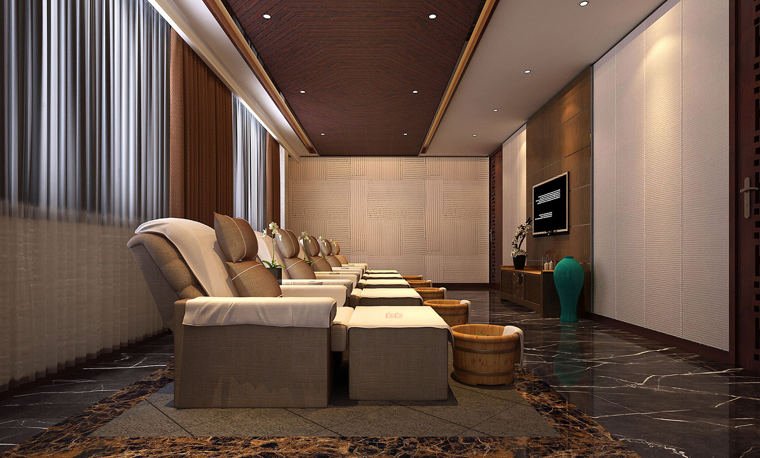 鄭州足浴會所裝修設(shè)計效果圖