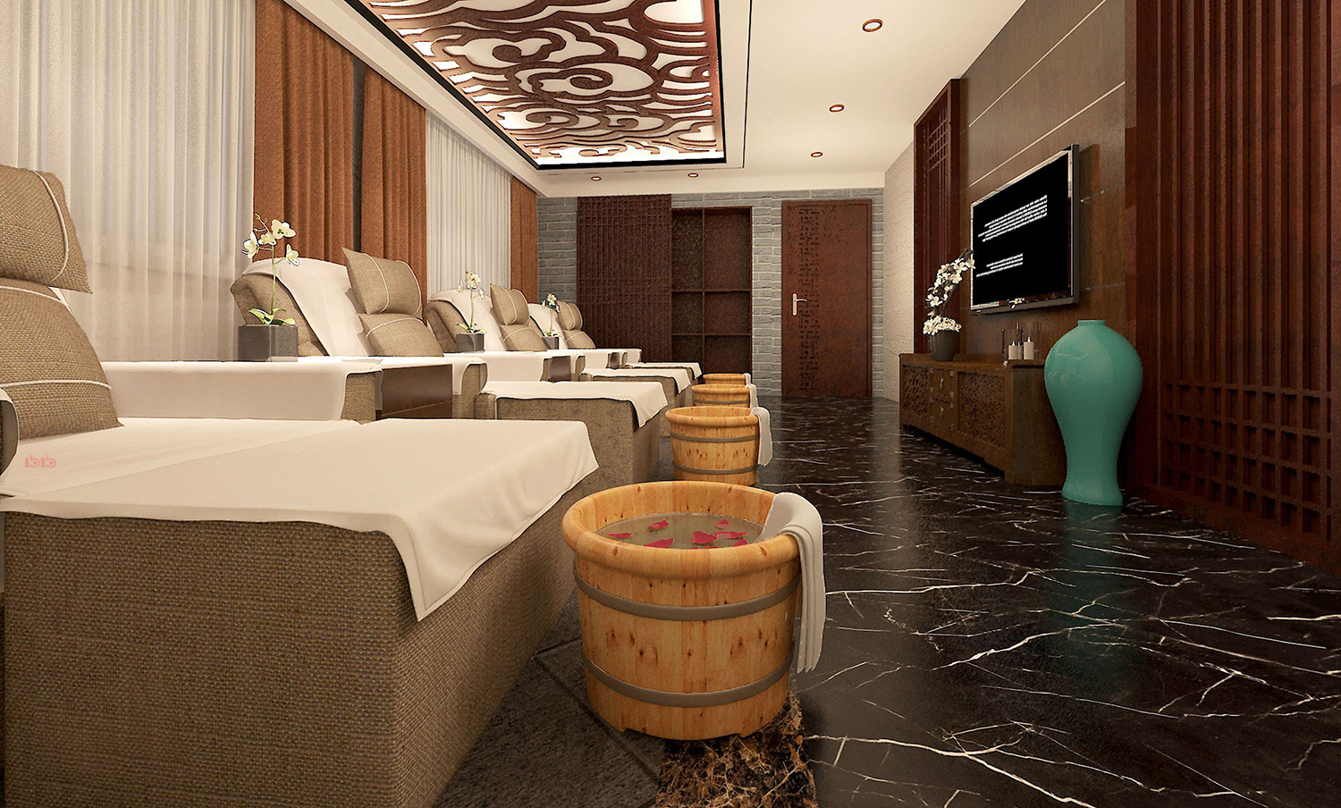 鄭州足浴會所裝修設(shè)計效果圖