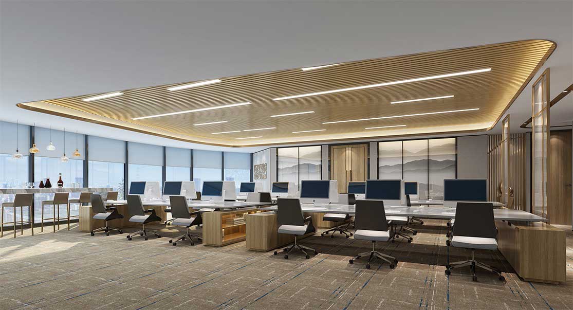 800平米現(xiàn)代風(fēng)格辦公空間設(shè)計效果圖