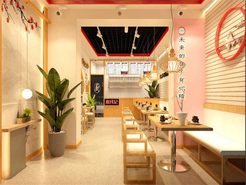 60m2米線店裝修設(shè)計效果圖