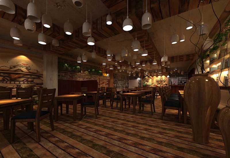 鄭州創(chuàng)意靜吧裝修設計效果圖