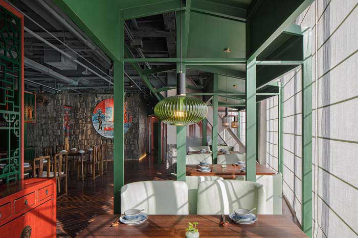 滎陽220平米中餐廳裝修設(shè)計效果圖