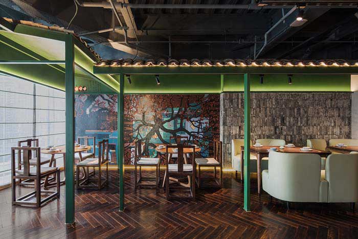 滎陽220平米中餐廳裝修設(shè)計效果圖