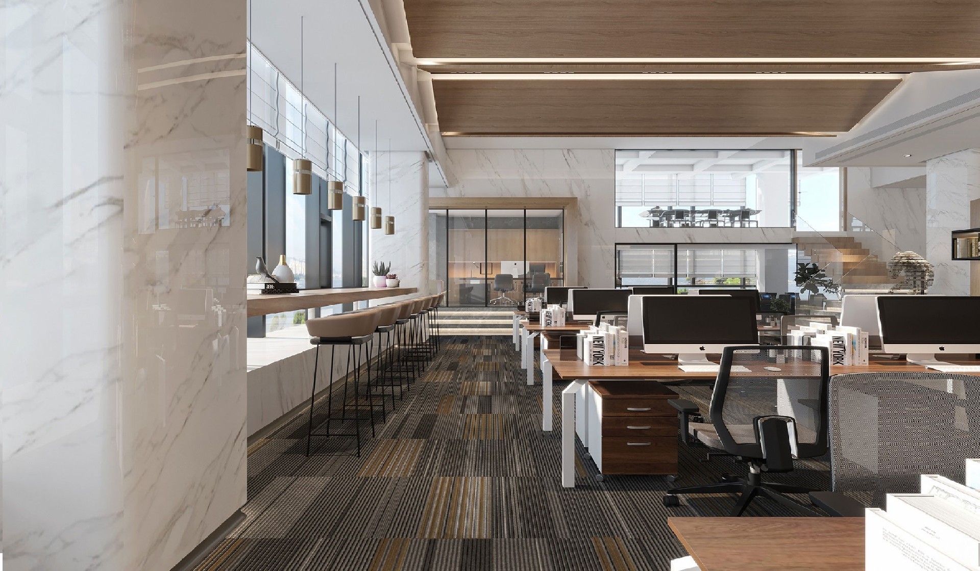 新鄉(xiāng)機械公司辦公樓裝修設計案例