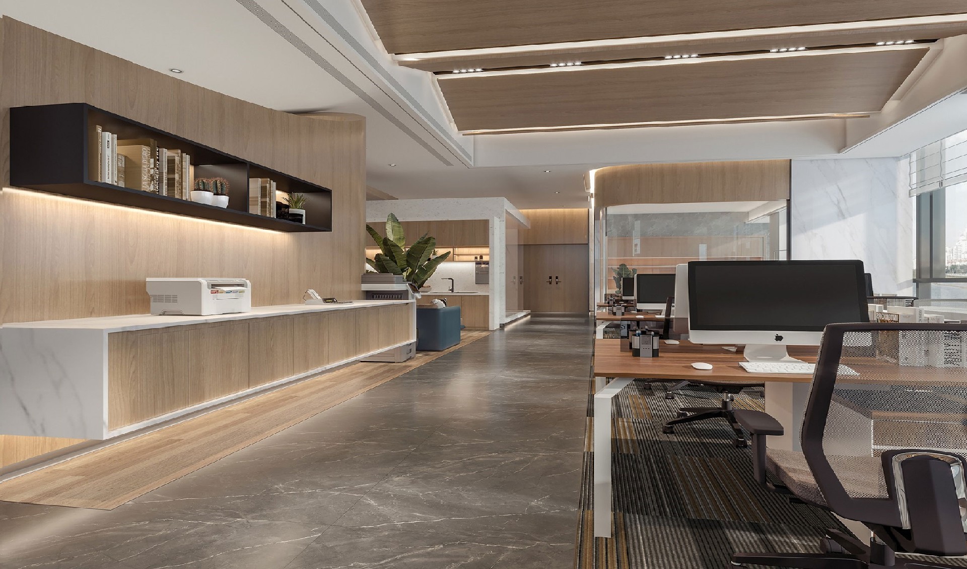 新鄉(xiāng)機械公司辦公樓裝修設計案例