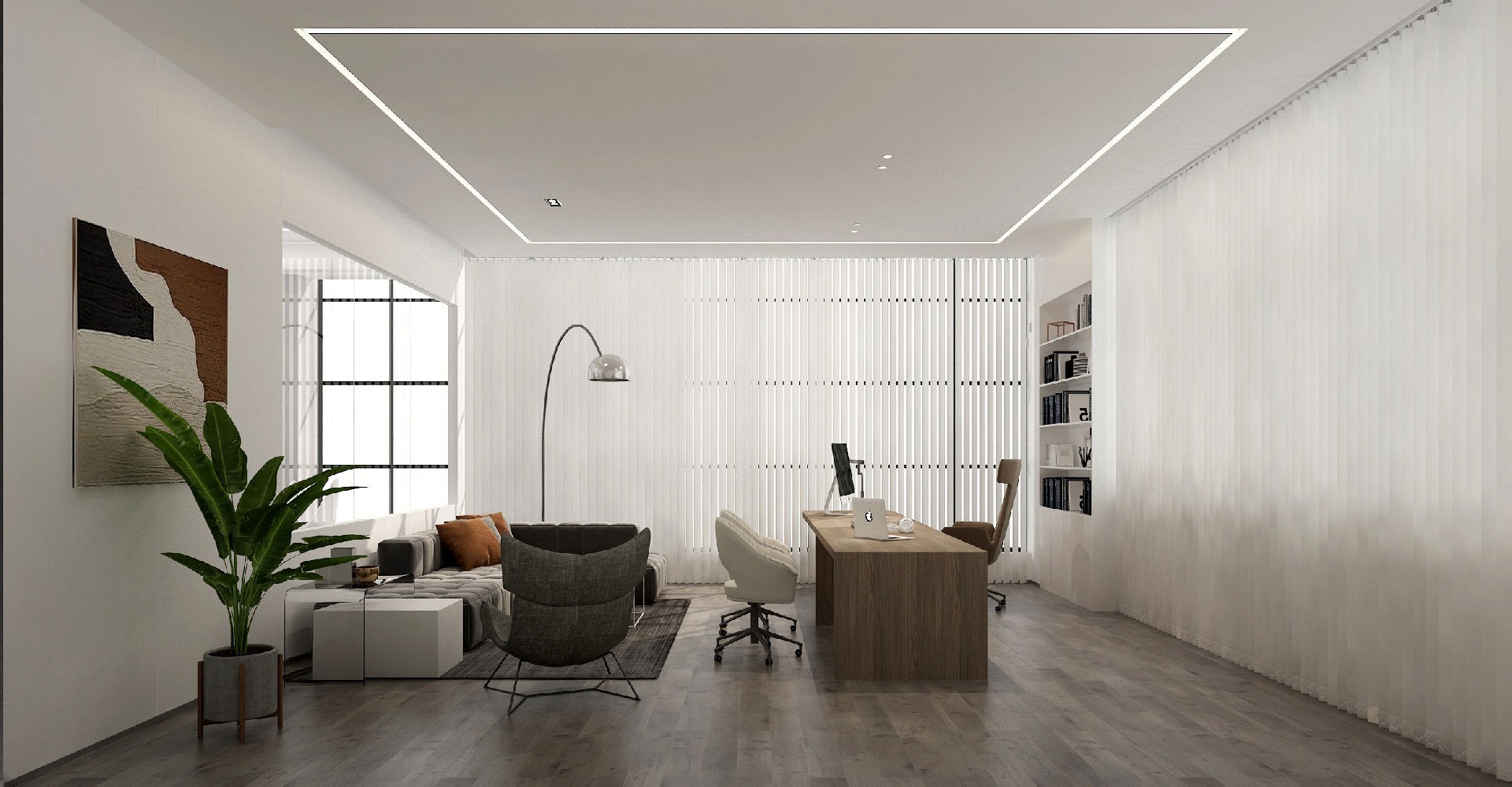 新鄉(xiāng)機械公司辦公樓裝修設計案例